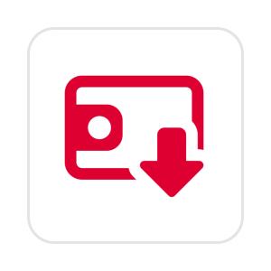 Digital wallet download icon